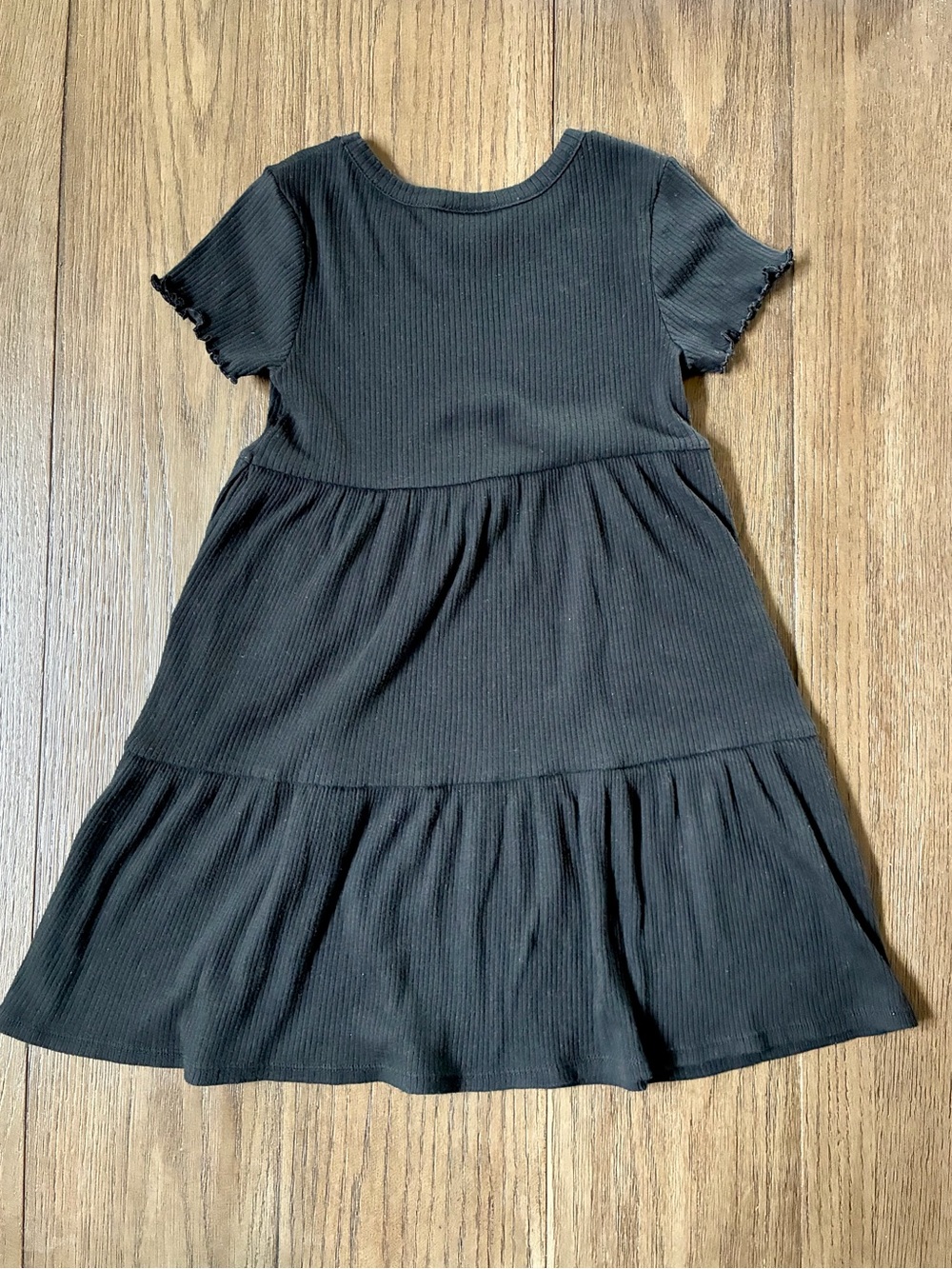 Black Ribbed Dress - Picture 3 of 3